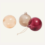 BAUMSCHMUCK GLASKUGELN (3ER SET)