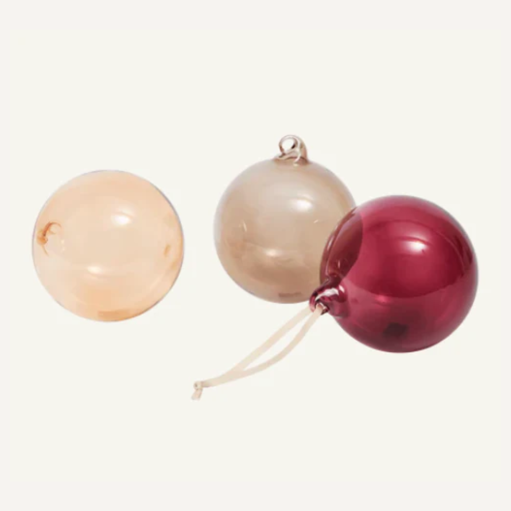 BAUMSCHMUCK GLASKUGELN (3ER SET)