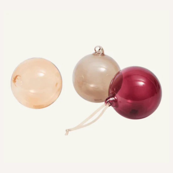 BAUMSCHMUCK GLASKUGELN (3ER SET)
