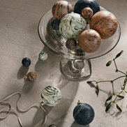 BAUMSCHMUCK MARMORKUGELN M (4ER SET)