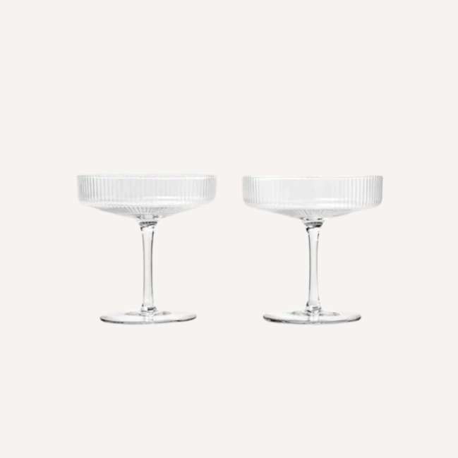 CHAMPAGNERGLAS RIPPLE (2ER SET)