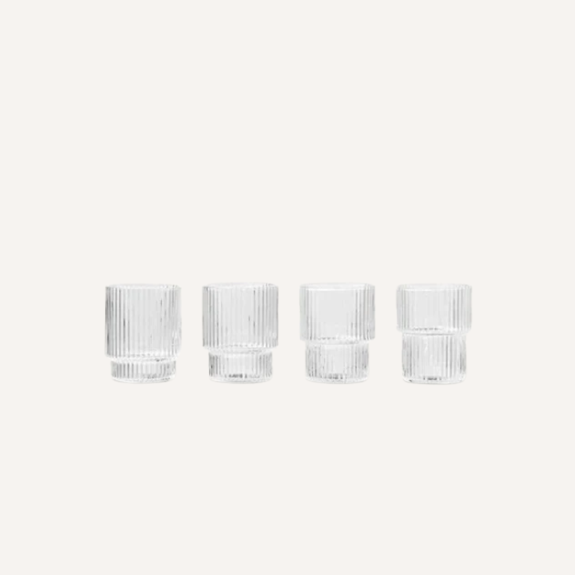 GLAS RIPPLE (4ER SET)