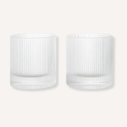 GLAS RIPPLE TUMBLER (2ER SET)