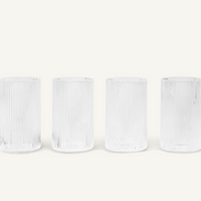 GLAS RIPPLE VERRINES (4ER SET)