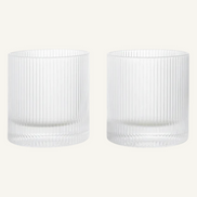 GLAS RIPPLE TUMBLER (2ER SET)